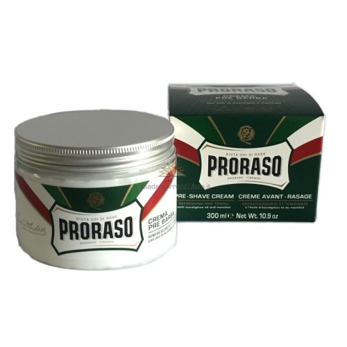 Green Line Pre-Shave Cream Atsvaidzinošs krēms lietošanai pirms skūšanās ar eikaliptu, 300 ml