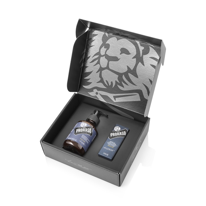 Duo Pack Azur Lime Beard Oil & Shampoo Bārdas kopšanas komplekts, 1 gab.