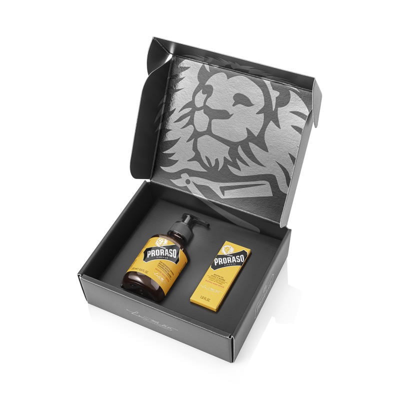 Duo Pack Wood & Spice Beard Oil & Shampoo Bārdas kopšanas komplekts, 1 gab.