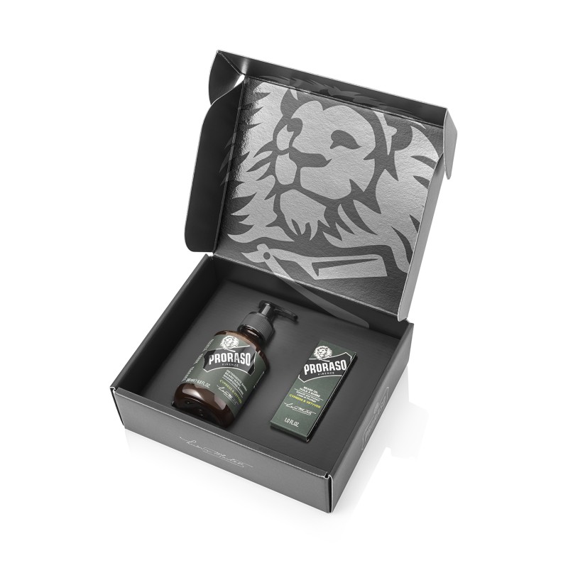 Duo Pack Cypress & Vetyver Beard Oil & Shampoo Bārdas kopšanas komplekts, 1 gab.