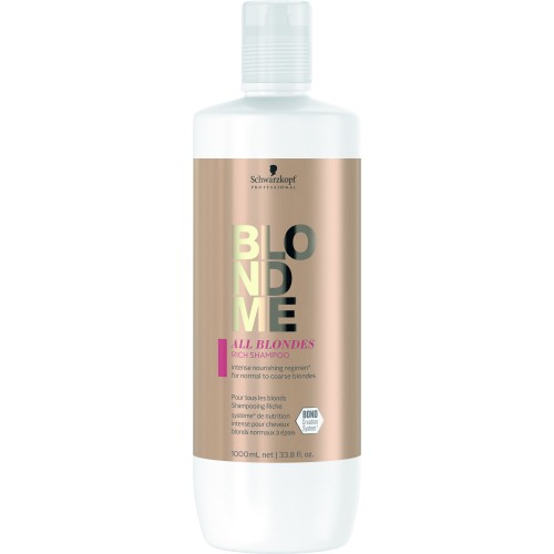Blond Me All Blondes Rich Shampoo Maitinamasis šampūnas šviesintiems plaukams, 1000ml