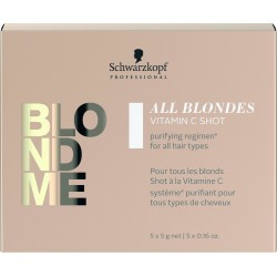 Blond Me All Blondes Vitamin C Shot Valanti priemonė šviesintiems plaukams, 5x5g 