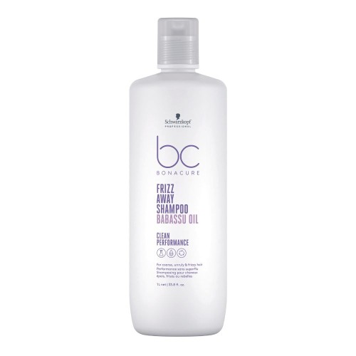 BC Frizz Away Shampoo Glotninantis šampūnas nepaklusniems plaukams, 1000ml