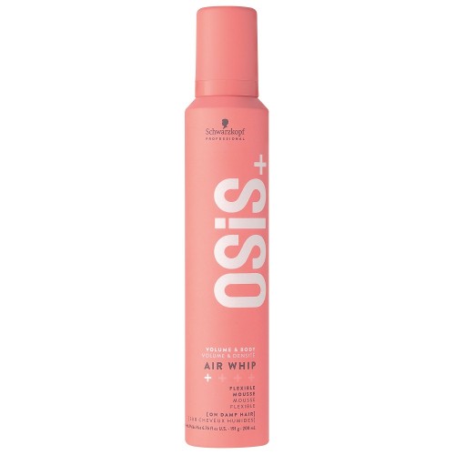 OSiS+ Air Whip Lanksčios fiksacijos plaukų putos, 200ml