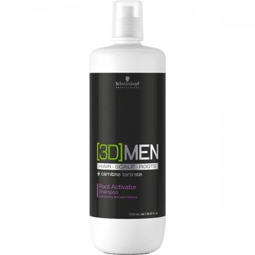 3D MEN Root Activator Shampoo Plaukų augimą skatinantis šampūnas, 1000ml
