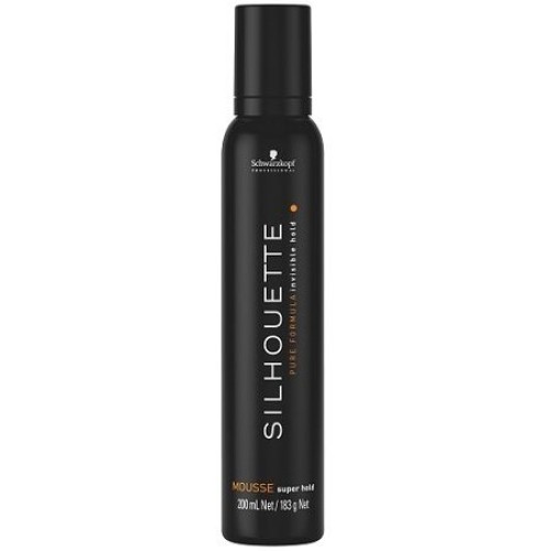 Silhouette Mousse Super Hold Itin stiprios fiksacijos plaukų formavimo putos, 200ml