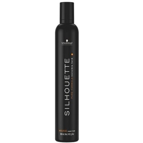 Silhouette Mousse Super Hold Itin stiprios fiksacijos plaukų formavimo putos, 500ml