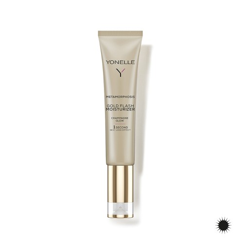 Metamorphosis Gold Flash Moisturizer Champagne Glow Mirdzumu piešķirošs, mitrinošs līdzeklis sejas ādai 25 ml
