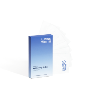Alpine White Whitening Strips Sensitive Balinošās zobu strēmeles jutīgiem zobiem, 7 gab. | inbeauty.lv