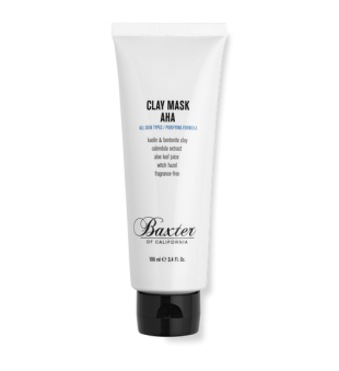 Baxter of California Clay Mask AHA Detoksikācijas sejas maska ar māliem vīriešiem, 100 ml | inbeauty.lv