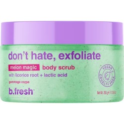 Don't Hate, Exfoliate Melon Magic Body Scrub Melonu aromāta ķermeņa skrubis, 200g