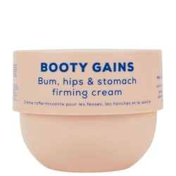 BOOTY GAINS Bum, Hips & Stomach Firming Cream Stiprinošs ķermeņa krēms, 240 ml