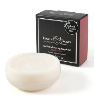 Edwin Jagger PPS-SSSW Shaving Soap Refill Sandalkoka aromāta skūšanās ziepes, 65 g | inbeauty.lv