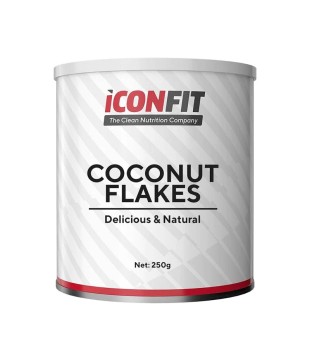 ICONFIT Coconut Flakes Kokosriekstu Pārslas, 250g | inbeauty.lv