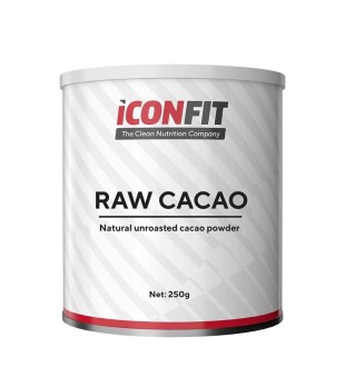 ICONFIT Raw Cacao Powder Neapstrādāts Kakao Pulveris, 250g | inbeauty.lv