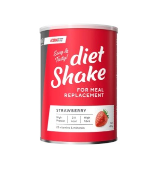 ICONFIT Diet Shake Strawberry Diētiskais kokteilis ar zemeņu garšu, 495g | inbeauty.lv
