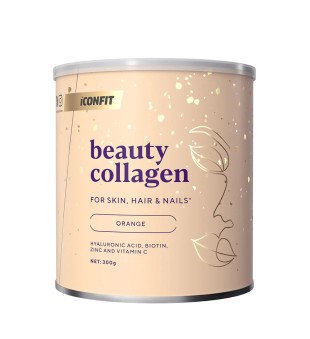 ICONFIT Beauty Collagen Orange Kolagēns ar apelsīnu garšu ādai, matiem un nagiem, 300g | inbeauty.lv