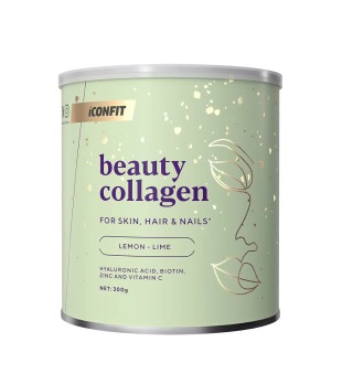 ICONFIT Beauty Collagen Lemon Lime Kolagēns ar citronu un laima garšu ādai, matiem un nagiem, 300g | inbeauty.lv