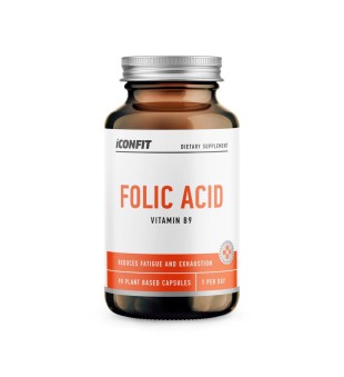 ICONFIT Folic Acid Vitamin B9 Folijskābe, N90 | inbeauty.lv