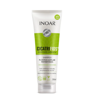 INOAR CicatriFios Shampoo - matu struktūru atjaunojošs šampūns 240ml | inbeauty.lv