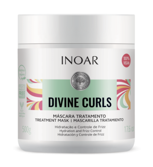 INOAR Divine Curls Treatment Mask Maska cirtainiem matiem, 500g | inbeauty.lv