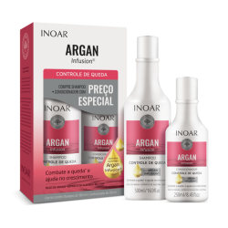 Argan Infusion Loss Control Duo Kit - līdzekļi pret matu izkrišanu 500ml+250ml