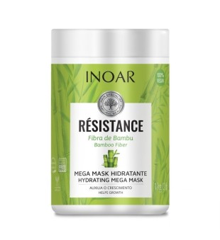 INOAR Resistance Fibra de Bambu Wzmacniająca maska ​​do włosów, 1000g | inbeauty.lv