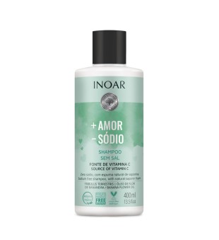 INOAR More Love Less Salt Shampoo Šampūns bez sāls 400ml | inbeauty.lv