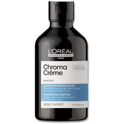 Chroma Crème Blue Krēmveida šampūns kas neitralizē vara (oranžos) apakštoņus gaiši brūnos matos 300ml