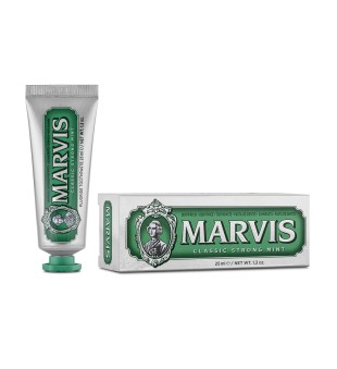 Marvis Classic Strong Mint Klasiska piparmētru garšas zobu pasta, 25 ml | inbeauty.lv