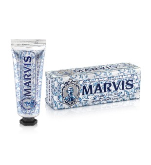 Marvis Earl Grey Tea Toothpaste Melnās tējas-piparmētru garšas zobu pasta, 25 ml | inbeauty.lv