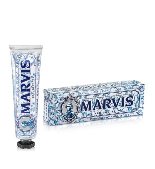 Marvis Earl Grey Tea Toothpaste Melnās tējas-piparmētru garšas zobu pasta, 75 ml | inbeauty.lv