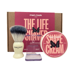 The Life Shaver Black Pomegranate Essential Shaving Kit Skūšanās līdzekļu komplekts, 1 gab.