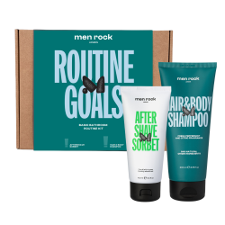 ROUTINE GOALS Basic Grooming Routine Kit Matu un ādas kopšanas līdzekļu komplekts vīriešiem, 1 gab.