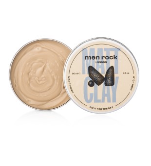 Men Rock Matt Clay Matējošs matu ieveidošanas māls, 90 g | inbeauty.lv