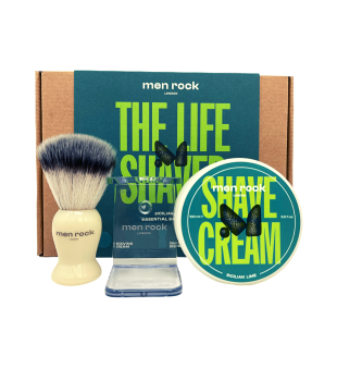 Men Rock The Life Shaver Sicilian Lime Essential Shaving Kit Skūšanās līdzekļu komplekts, 1 gab. | inbeauty.lv