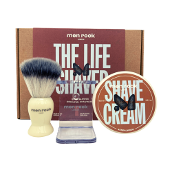 The Life Shaver Sandalwood Essential Shaving Kit Skūšanās līdzekļu komplekts, 1 gab.