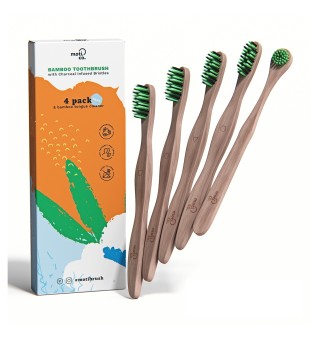 moti-co Bamboo Toothbrush Kit Bambusa mutes kopšanas komplekts, 1 gab. | inbeauty.lv