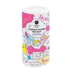 PINK SALTS Foaming & Coloured Bath Salts Putojošs vannas sāls rozā krāsā, 250 g