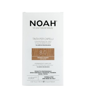 Noah Permanent Hair Dye 8.0 Light Brown Ilgnoturīga matu krāsa, 140 ml | inbeauty.lv