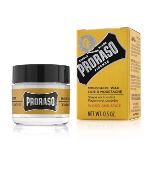 Proraso Wood & Spice Moustache Wax Ūsu vasks, 15 ml | inbeauty.lv
