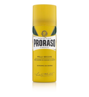 Proraso Yellow Shaving Foam Nourishing & Regenerating Atjaunojošas un barojošas skūšanās putas, 50 ml | inbeauty.lv