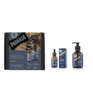 Proraso Duo Pack Azur Lime Beard Oil & Shampoo Bārdas kopšanas komplekts, 1 gab. | inbeauty.lv