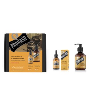 Duo Pack Wood & Spice Beard Oil & Shampoo Bārdas kopšanas komplekts, 1 gab.