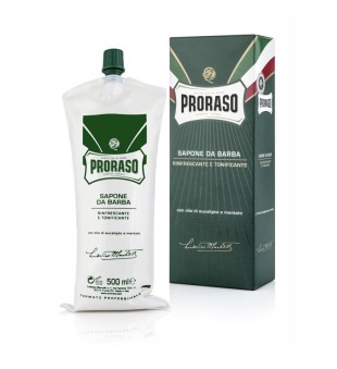 Proraso Green Line Shaving Cream Atsvaidzinošs, šķidrs skūšanās krēms, 500 ml | inbeauty.lv