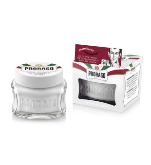 Proraso White Line Pre-Shaving Cream Krēms jutīgai ādai pirms skūšanās, 100 ml | inbeauty.lv