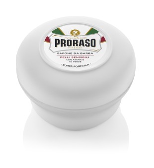 Proraso White Line Shaving Soap In a Jar Skūšanās ziepes jutīgai ādai, 150 ml | inbeauty.lv