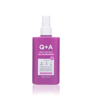 Q+A Heat Protect All-In-One Spray Siltuma aizsargājošs sprejs, 150 ml | inbeauty.lv