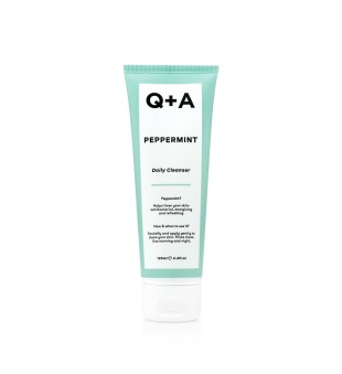 Q+A Peppermint Daily Cleanser Ikdienas sejas tīrīšanas līdzeklis, 125 ml | inbeauty.lv