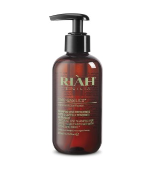 RIAH Frequent Use Shampoo With Thyme & Basil Šampūns lietošanai ikdienā, taukainai galvas ādai, 200 ml | inbeauty.lv